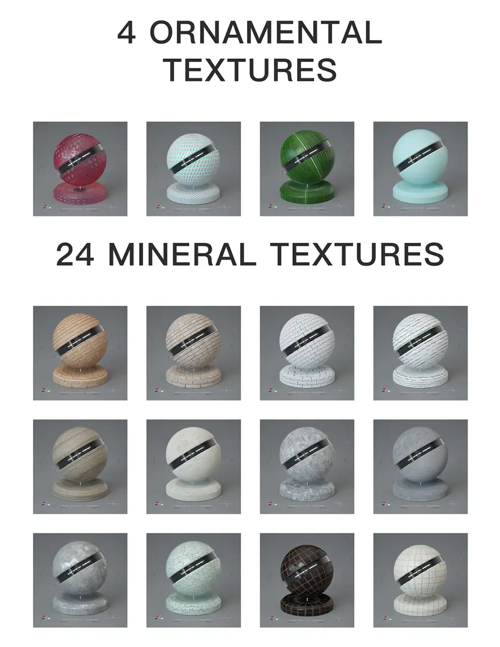 100个C4D Octane玻璃钢铁布料塑料大理石木纹材质球预设合集 - C4D之家 - 4.jpg