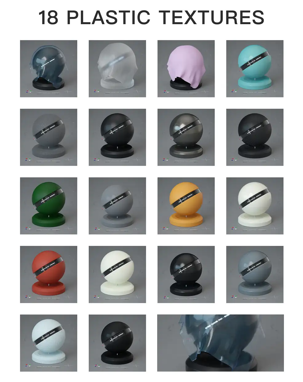 100个C4D Octane玻璃钢铁布料塑料大理石木纹材质球预设合集 - C4D之家 - 6.jpg