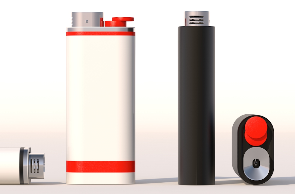 打火机C4D模型 Cinema 4D 3D Lighter Model