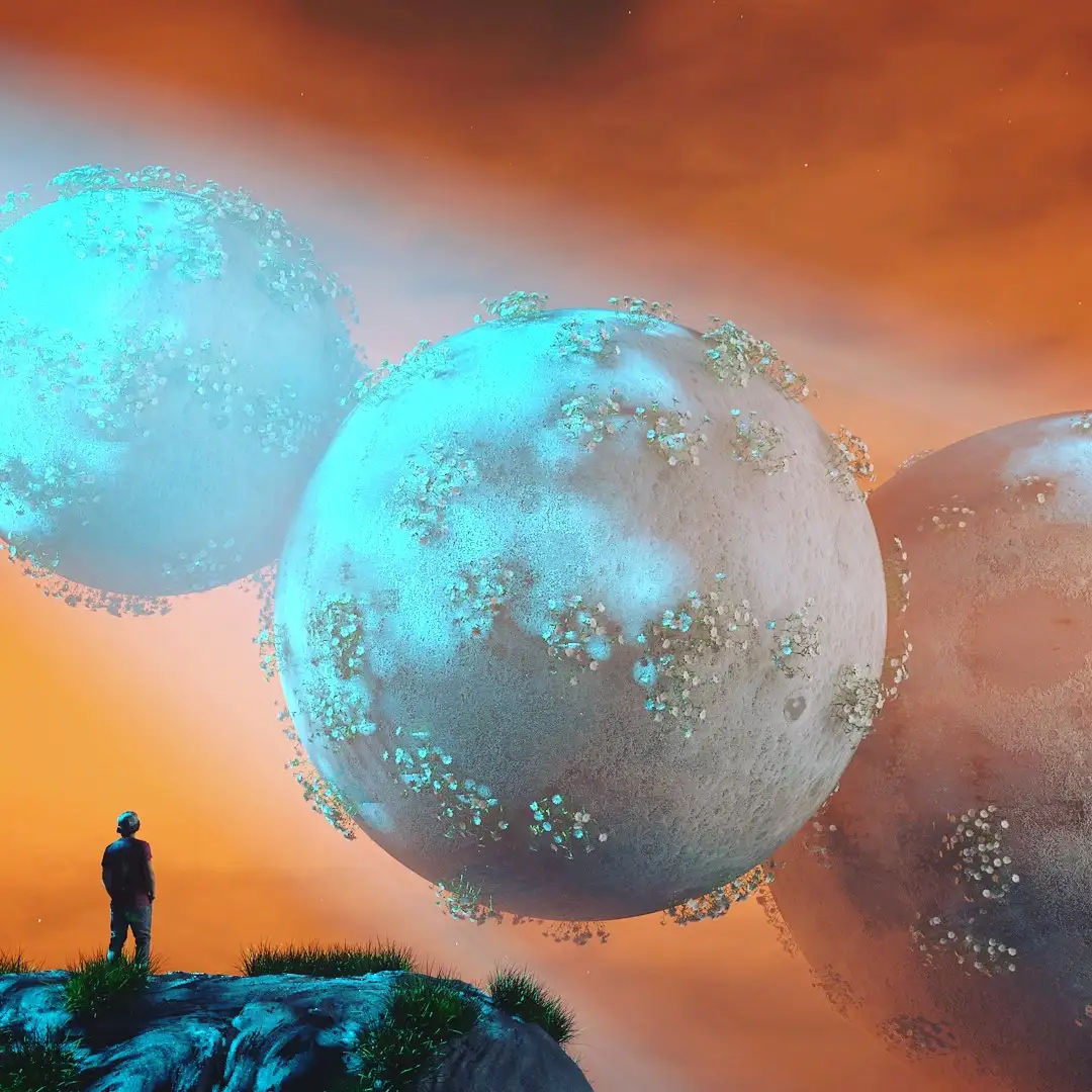 C4D太空中的长满花草的星球创意工程 HIGHLIGHT HEMISPHERES - C4D之家 - 5.jpg