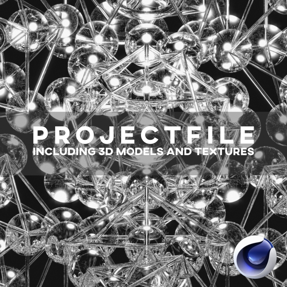 C4D透明圆球连线创意工程 SLAGG