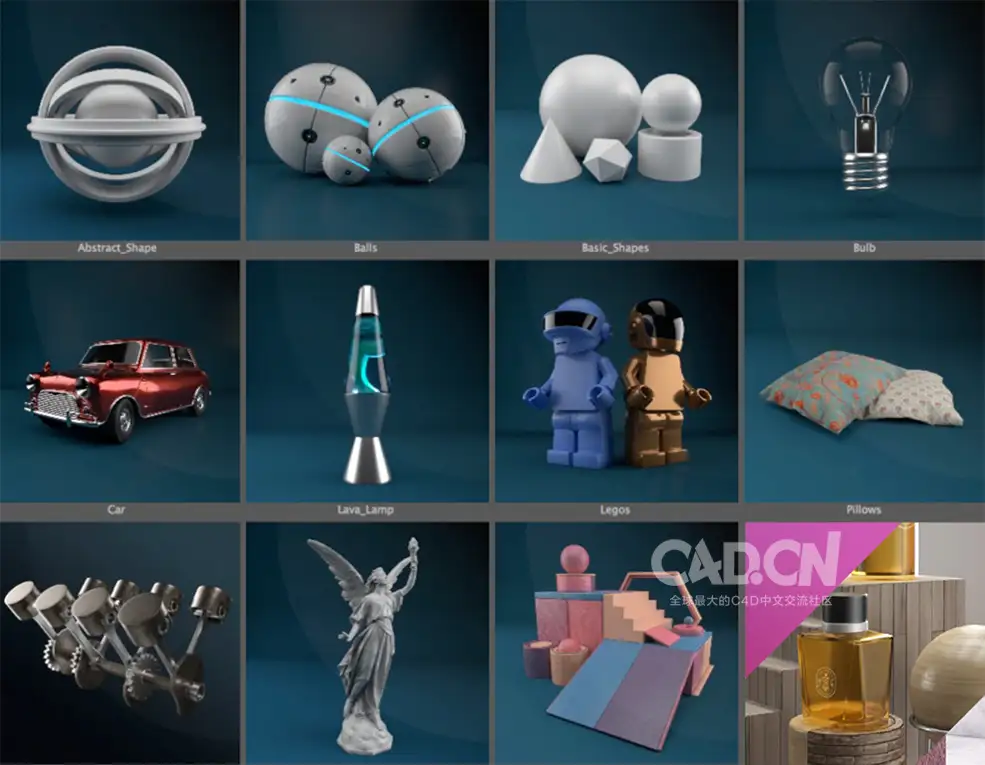 C4D阿诺德渲染器HDR材质灯光场景预设 Gumroad Arnold Light Suite C4D