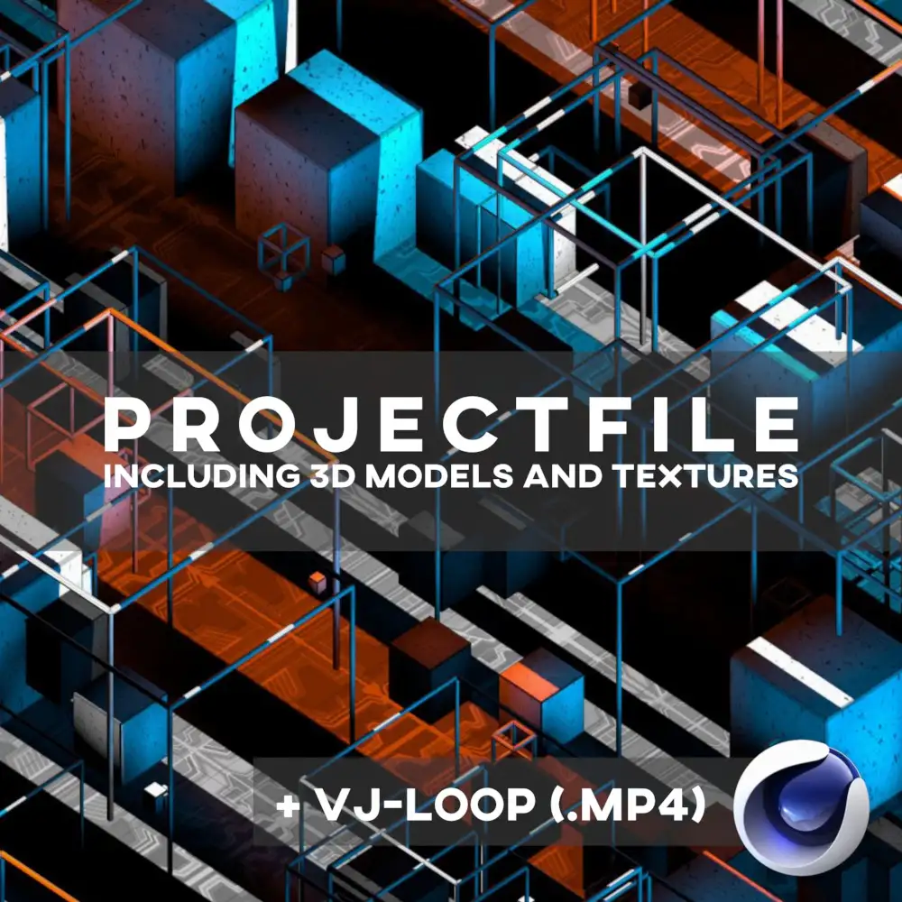 C4D方格交错动画创意工程 BLOCKED