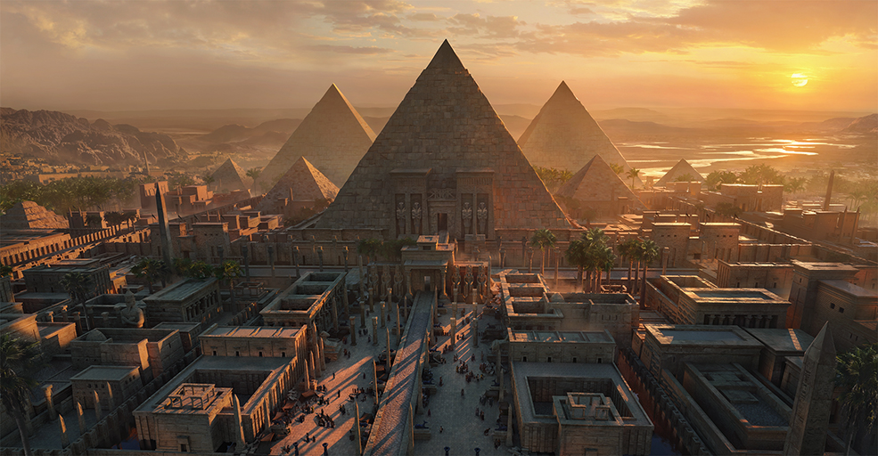 埃及金字塔3D模型 Kitbash3D – Egypt (Maya/MAX/FBX/OBJ)