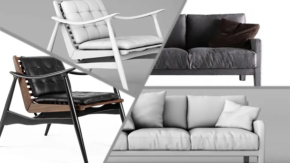 C4D高精度沙发建模教程 Skillshare – Cinema 4D – High Quality Furniture Modeling