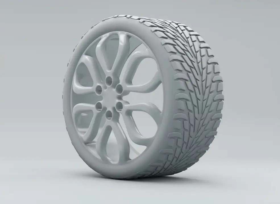 C4D汽车轮胎和轮毂建模视频 Model a Wheel and Tire in Cinema 4D