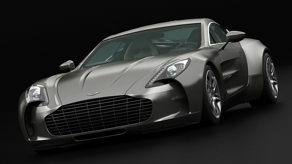 阿斯顿马丁one77 C4D模型 Aston Martin One-77 2010 3D Model
