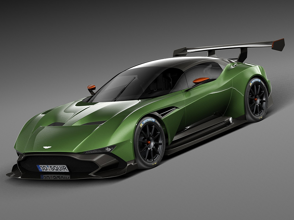阿斯顿·马丁火神超跑汽车C4D模型 Aston Martin Vulcan 2016 3D Model
