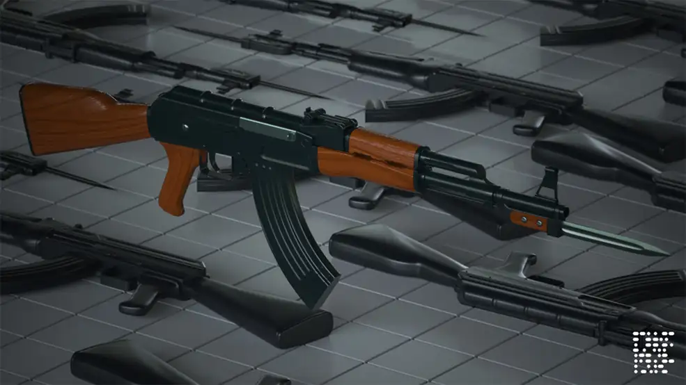 C4D Corona突击步枪AK-47模型 - C4D之家 - red.jpg