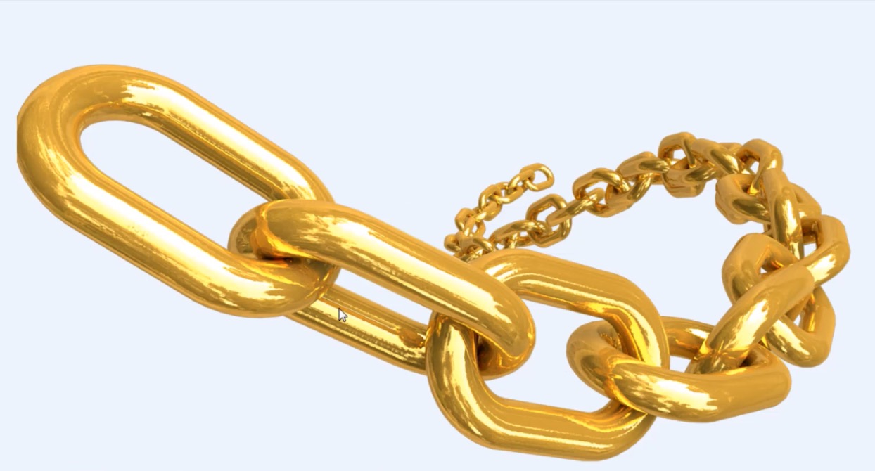 C4D铁索链相链教程 Iron chain