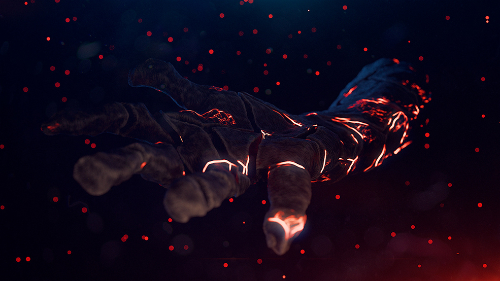 C4D Redshift火山烈焰材质 coal shader