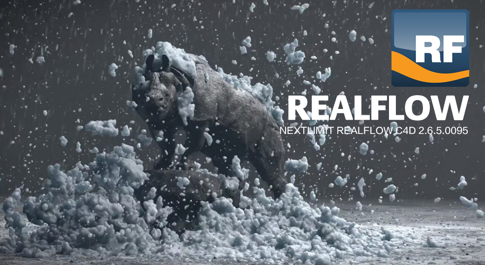 C4D流体模拟插件和谐版 NextLimit RealFlow C4D 2.6.5.0095