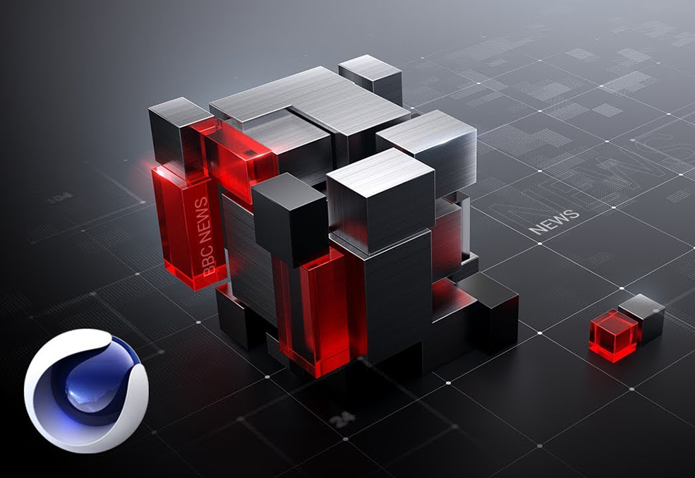 C4D 使用RedShift渲染暗红色立方体教程（含工程文件）