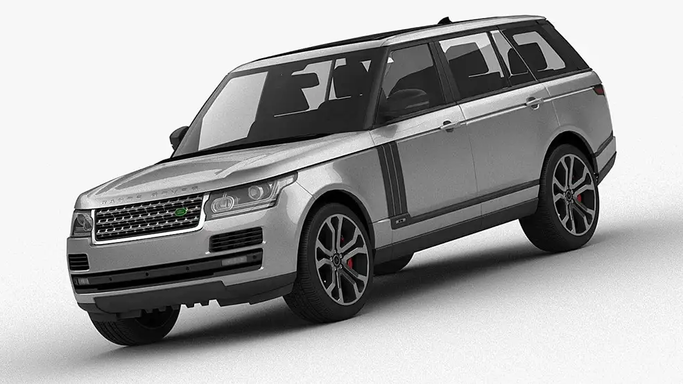 大型越野汽车路虎揽胜C4D模型 Range Rover SVAutobiography Dynamic 3D Model