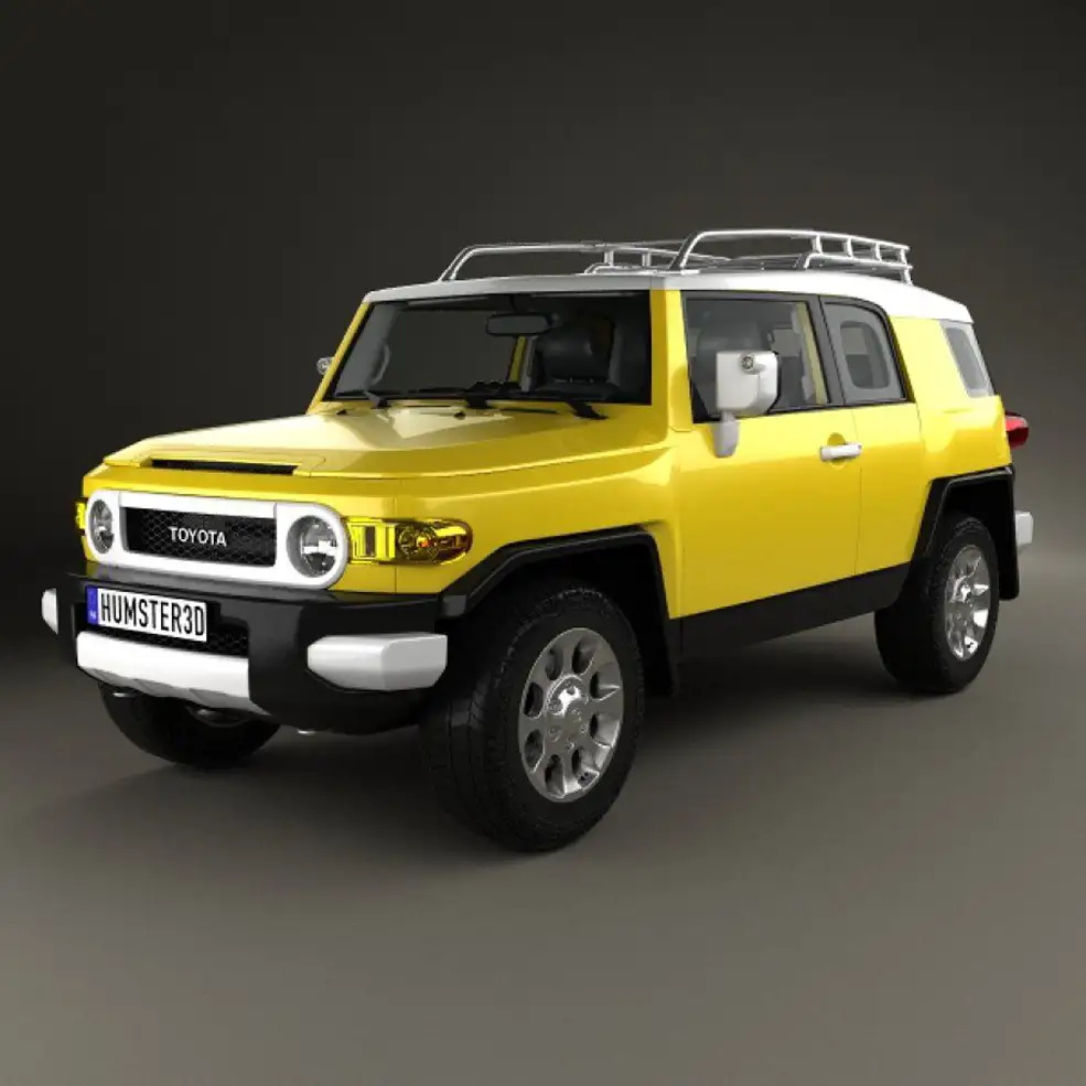 丰田进口FJ 酷路泽越野车C4D模型 Toyota FJ Cruiser HQ interior 2010