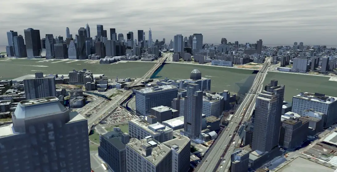 纽约城市建筑群C4D模型 New York City