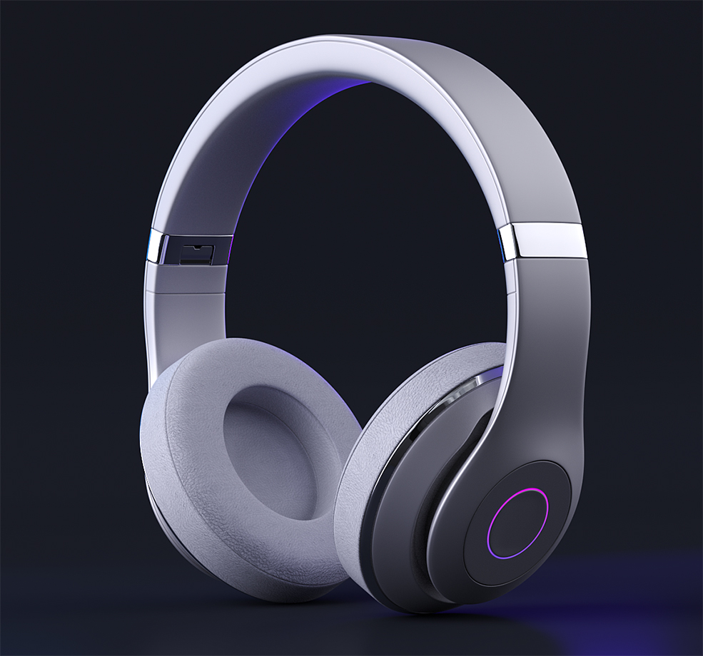 C4D耳机建模案例教程 Elementza Headsets 3D modeling in Cinema 4D