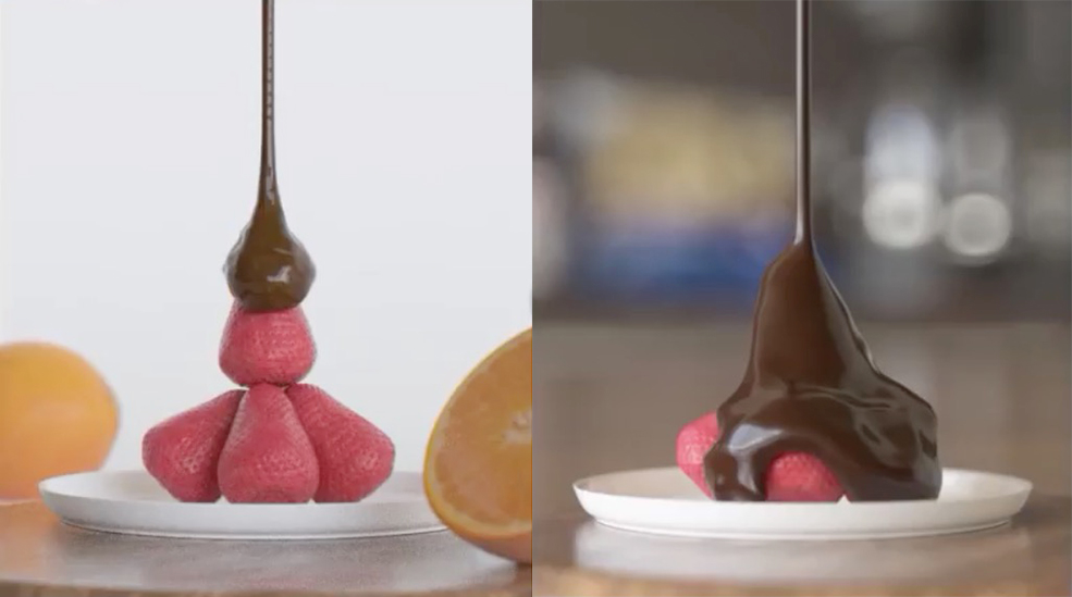 C4D使用Realflow+Octane制作草莓巧克力食品教程