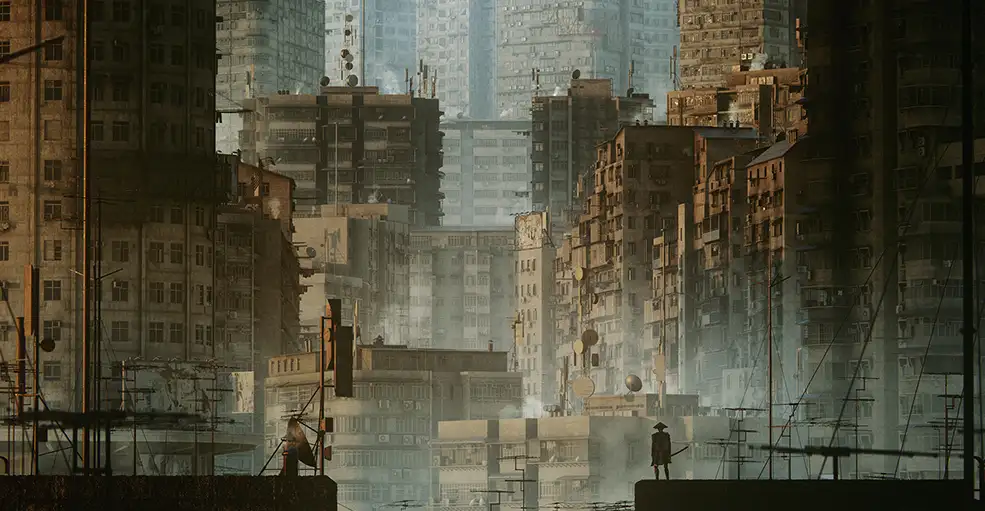 密集的城市楼房贫民窟场景3D模型 Kitbash3D – Future Slums (MAX/MA/OBJ/FBX格式)