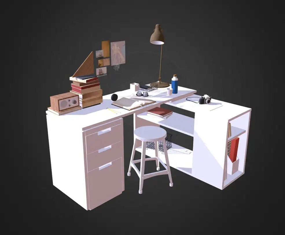 办公桌(office set)C4D模型