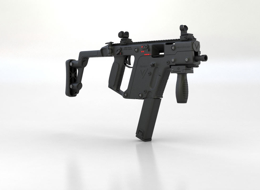 美军冲锋枪(KRISS Vector SMG)C4D模型