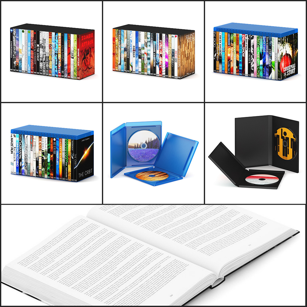 25套书房书籍C4D模型 Book