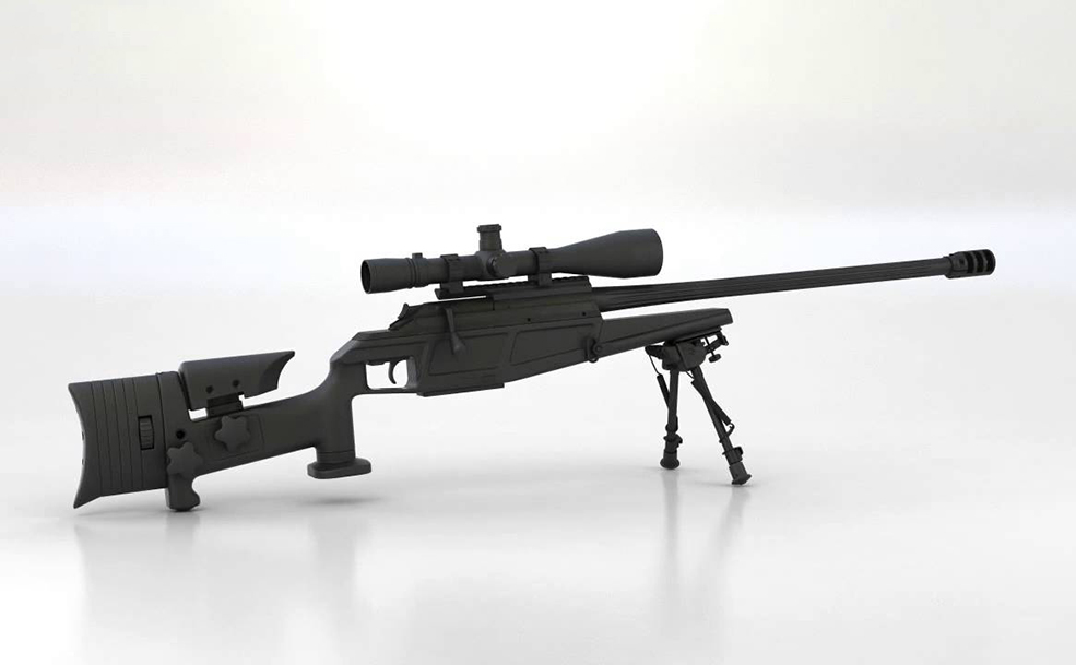 德国布莱瑟尔狙击步枪(Blaser R93 LRS2)C4D模型