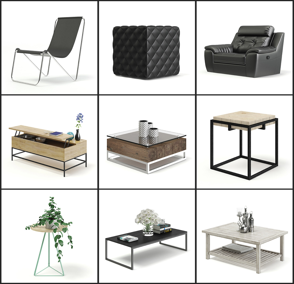 32套时尚家具模型：椅子 沙发 桌子C4D模型合集 - C4D之家 - 未命名-3.jpg