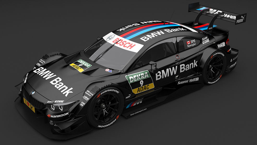 宝马M4跑车C4D模型 BMW M4 DTM Spengler