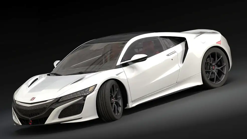 本田(进口)-本田NS汽车C4D模型 Honda NSX 3d model