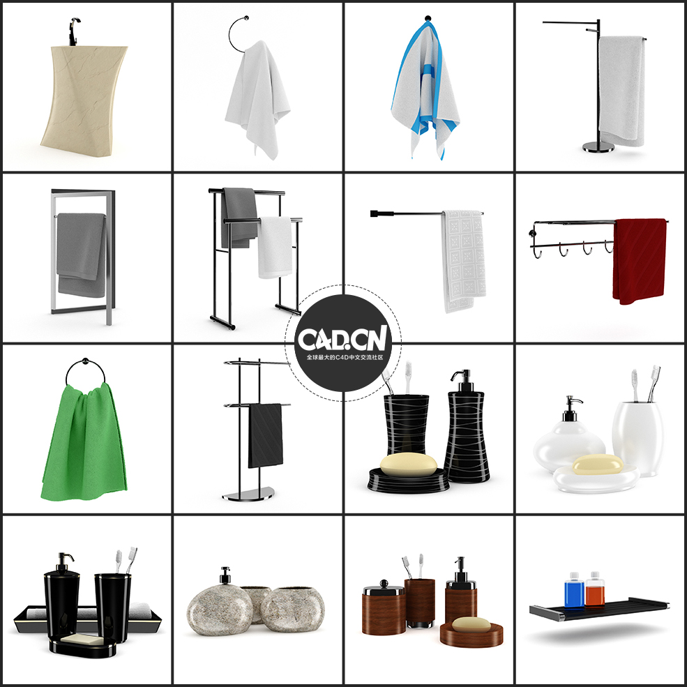 70套浴室配套C4D模型合集 Bathrooms - C4D之家 - 未命名-4.jpg