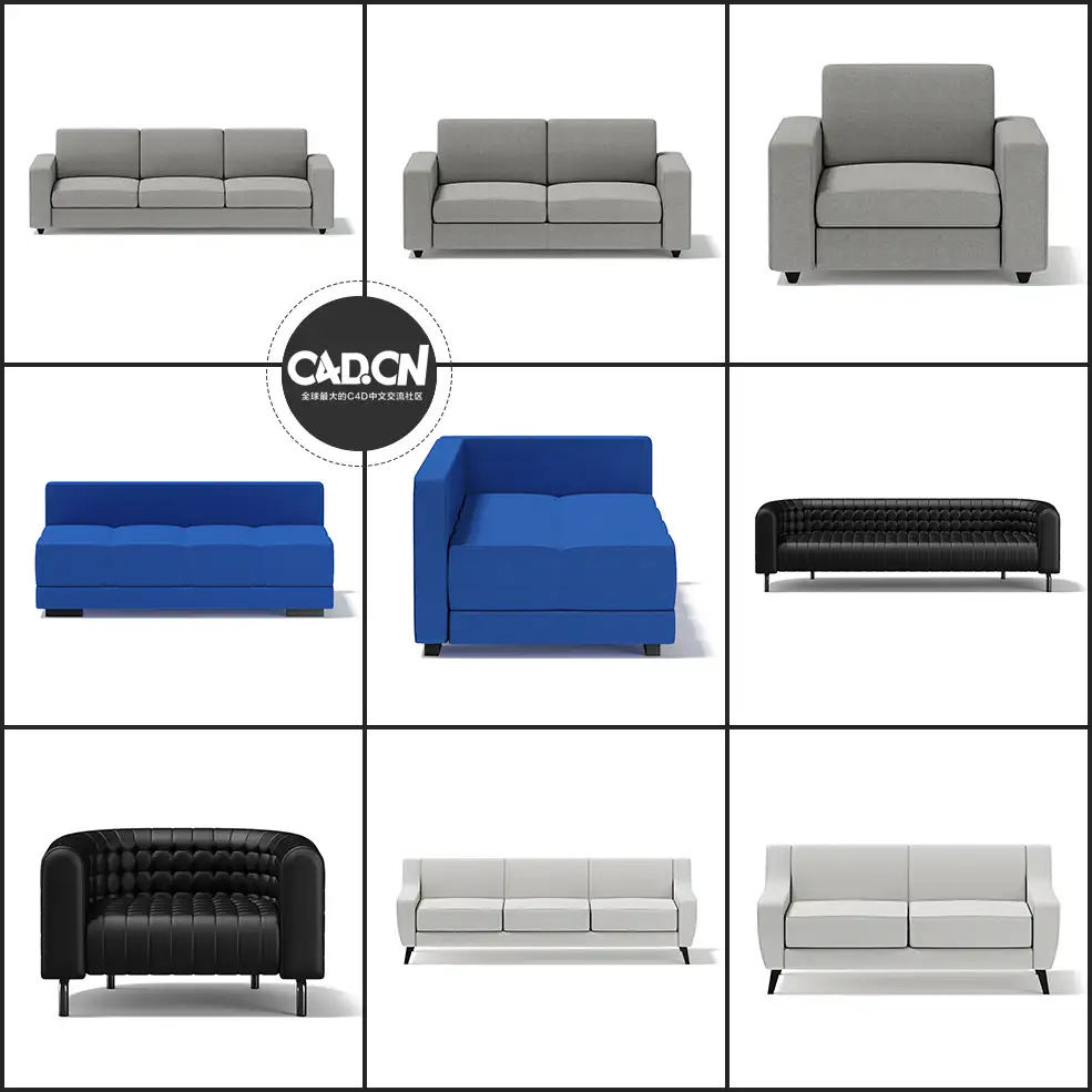 31套室内家具C4D模型合集 Furniture - C4D之家 - 未命名-2.jpg