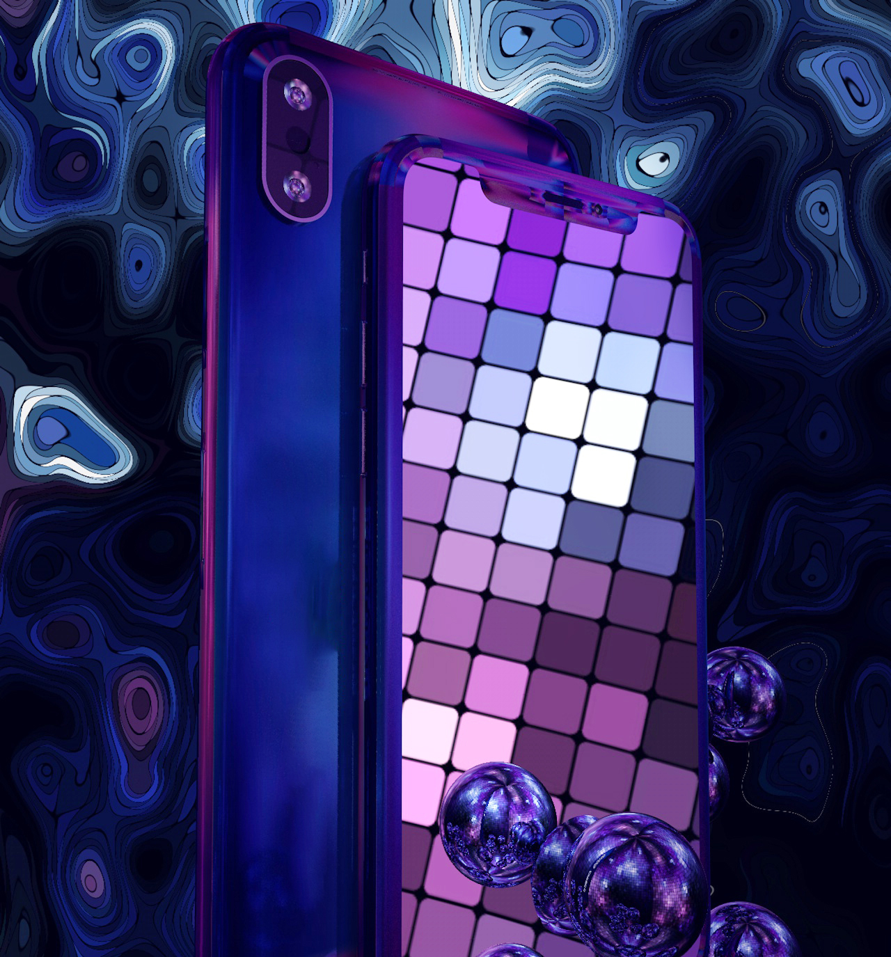 迷幻色彩创意手机设计 - C4D之家 - 1.jpg