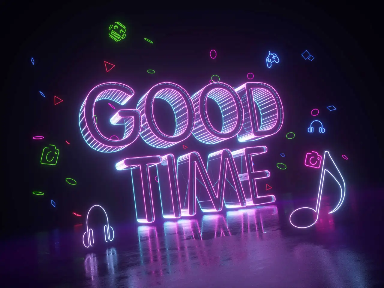 C4D+Octane彩光线条goodtime场景 - C4D之家 - 01.jpg