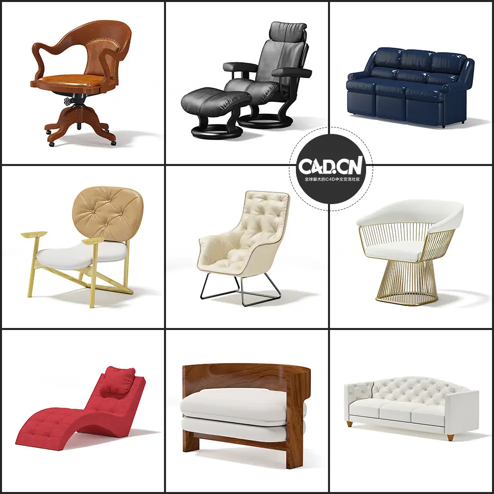22套现代家具沙发C4D模型合集 Furniture - C4D之家 - 未命名-2.jpg