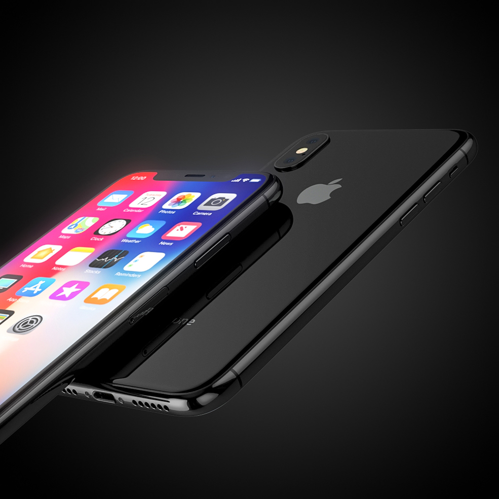 苹果手机 iPhone X模型 Apple iPhone X All colors V1 - C4D之家 - preview10.jpg