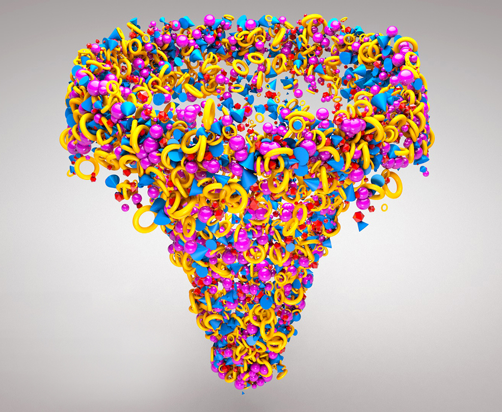 C4D龙卷风模型元素旋转动画工程 Simulate Particle Animation