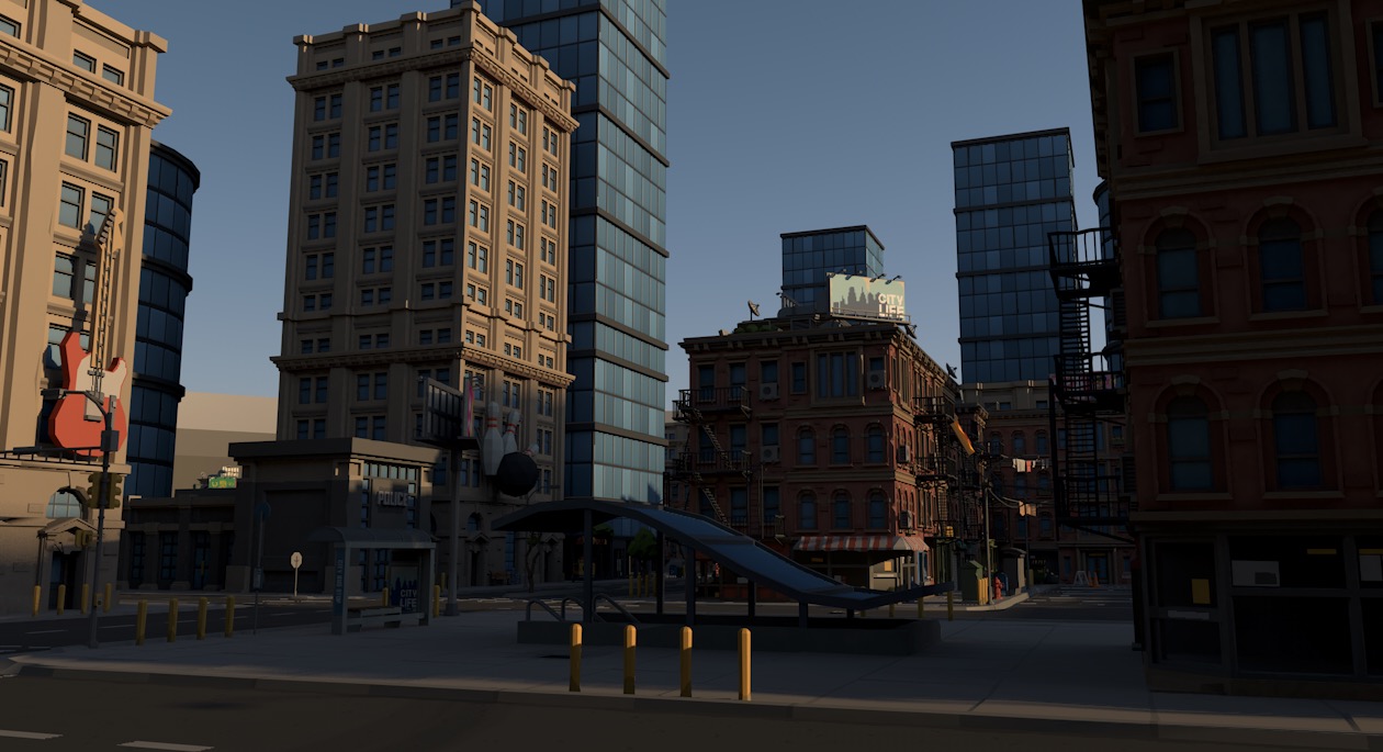 低面现代城市楼房C4D模型 POLYGON - City Pack Low-poly 3D model - C4D之家 - 屏幕快照 2019-01-22 21.36.12.jpg