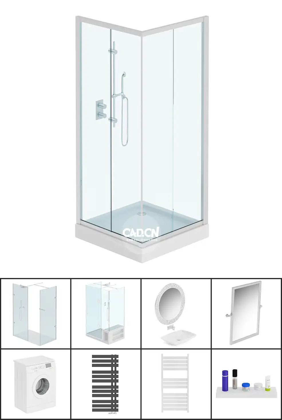 26套浴室洗手池 浴缸 洗衣机C4D模型合集 BATHROOMS - C4D之家 - 未命名-2.jpg