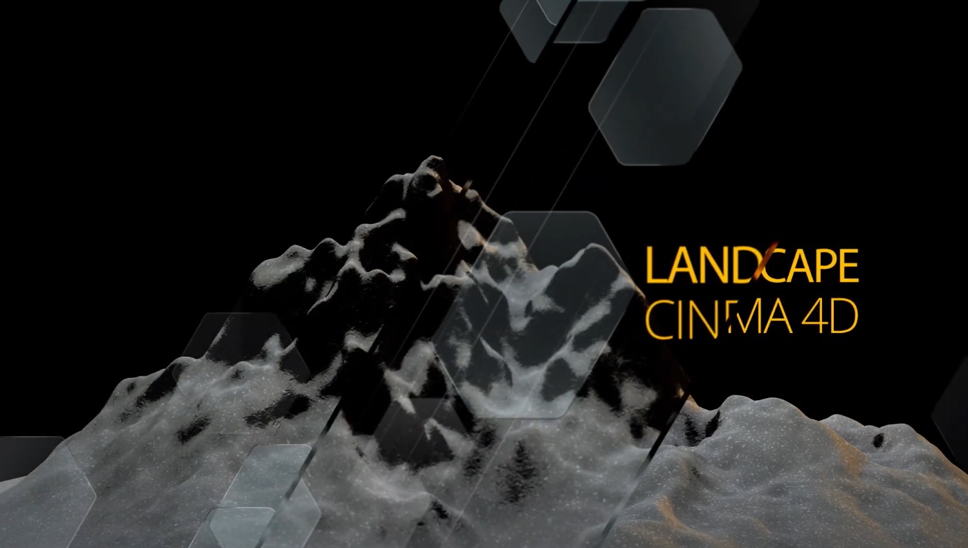 C4D雪山景观制作教程 Landscape Creation - Cinema 4D Tutorial