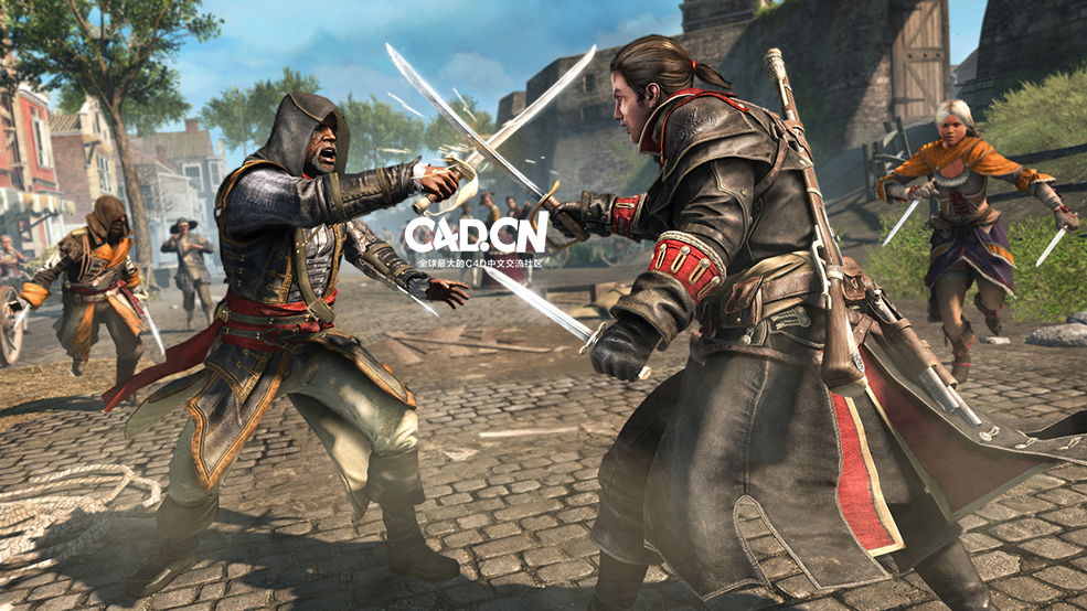 152套C4D动作冒险类游戏《刺客信条:叛变(Assassin's Creed Rogue)》模型合集