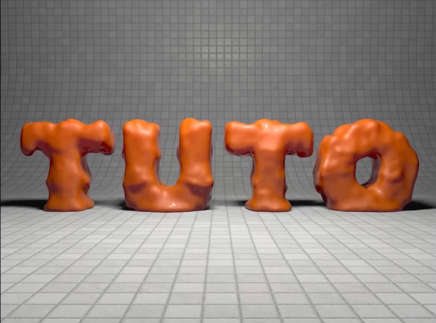 C4D使用Realflow流体插件制作文字融化动画教程