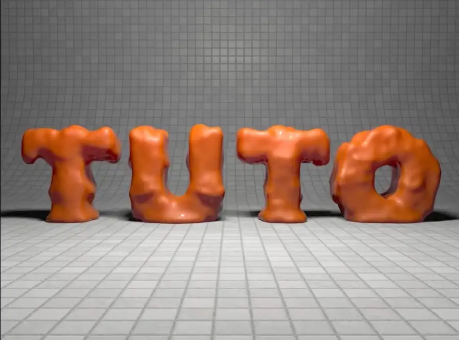 C4D使用Realflow流体插件制作文字融化动画教程