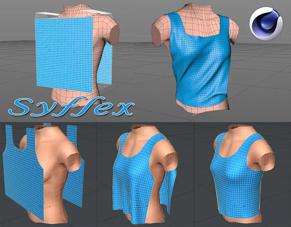 C4D布料模拟插件 Syflex for Cinema 4D R17/R18/R19/R20 Win和谐版