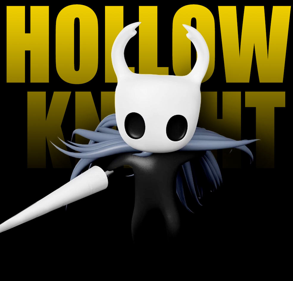 C4D制作空洞骑士角色建模视频教程 hollow knight tutorial modeling