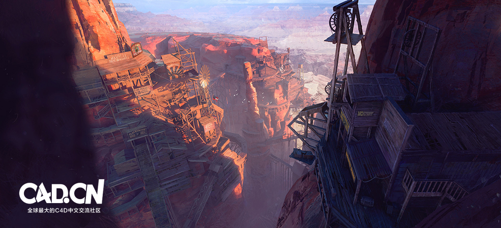 西部蛮荒地区峡谷木屋楼房3D模型 Kitbash3D – Wild West - C4D之家 - pablo-carpio-kitbash-wildwest-pc-2.jpg