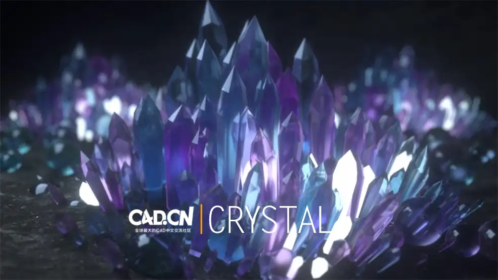 C4D Octane Render晶体渲染视频教程 crystal