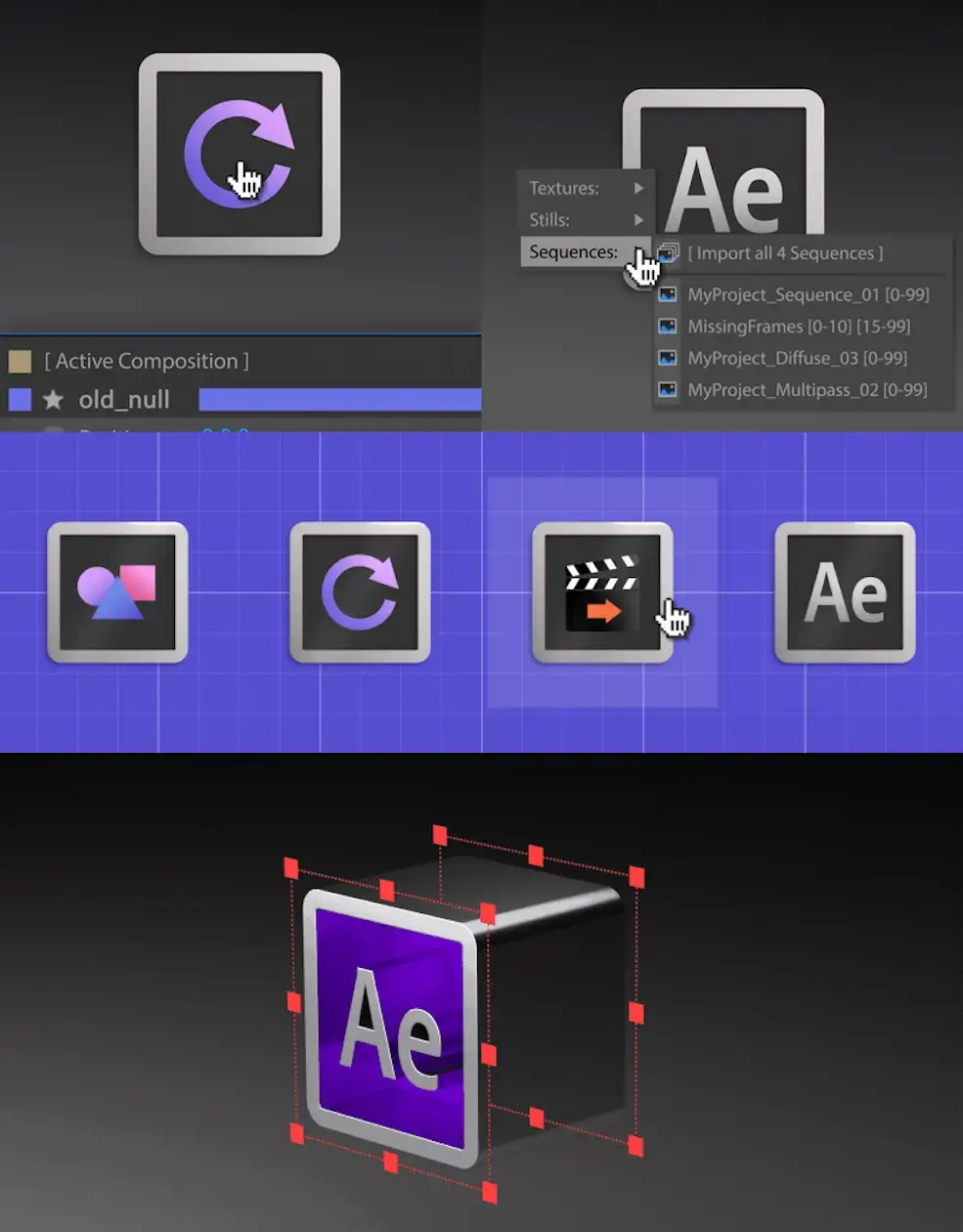 AE C4D实时交互更新互导插件AEscripts AEC4D PRO介绍 AEC4D Pro Quick Overview