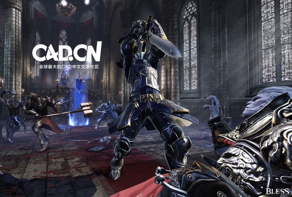 7套C4D魔幻游戏《神佑(Bless)》模型合集2(大型猫科动物)