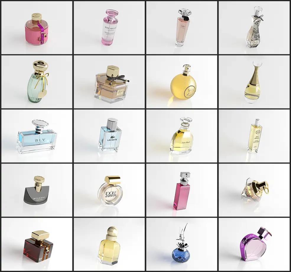 25个gāo dàng化妆品：香水瓶C4D模型合集 Perfume - C4D之家 - 未命名-1.jpg